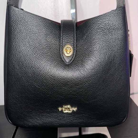 Coach Hadley Convertible Crossbody Bag Black - Picture 2 of 11